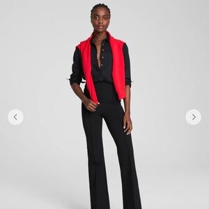 Elegant Black Spanx flared ponte pants